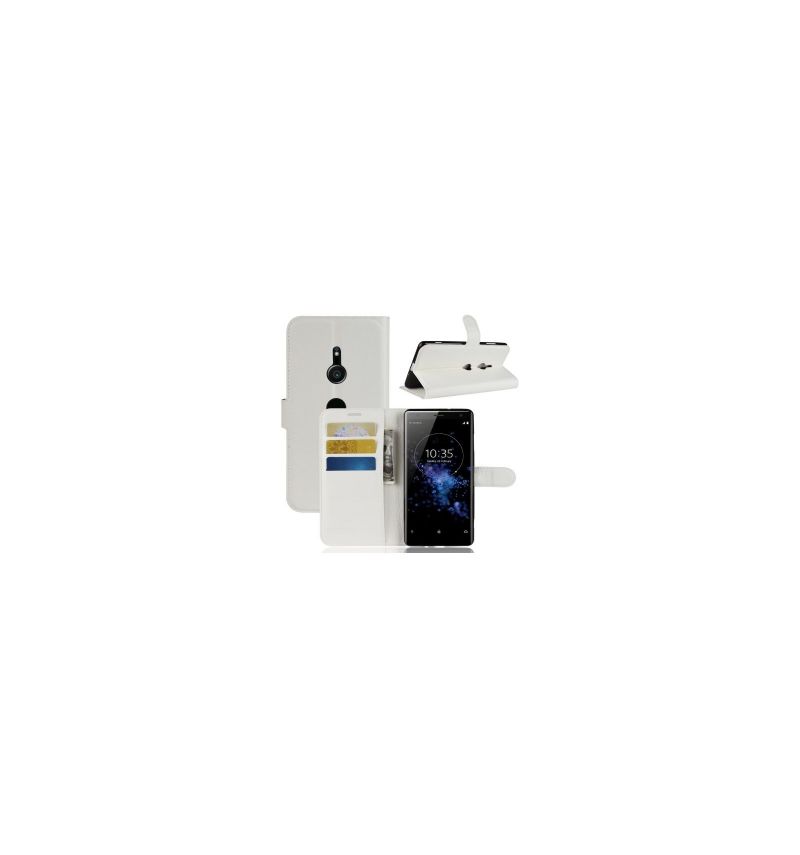 Housse Sony Xperia XZ3 Style cuir portefeuille