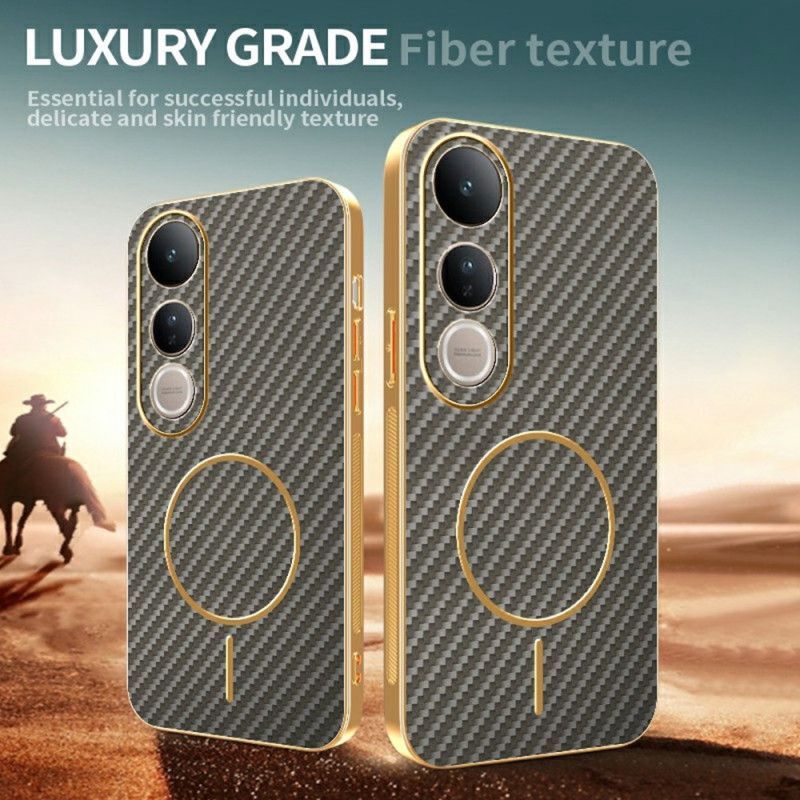 Coque Vivo V50 Lite 5G Texture Fibre de Carbone