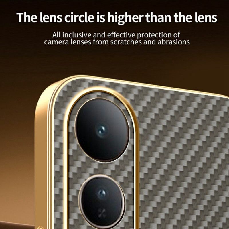 Coque Vivo V50 Lite 5G Texture Fibre de Carbone