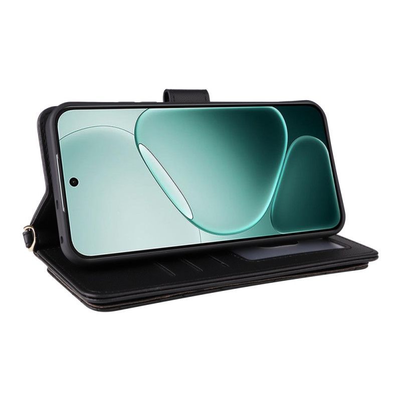 Housse Oppo A6 Pro 5G Matelassée avec Bandoulière et Lanière