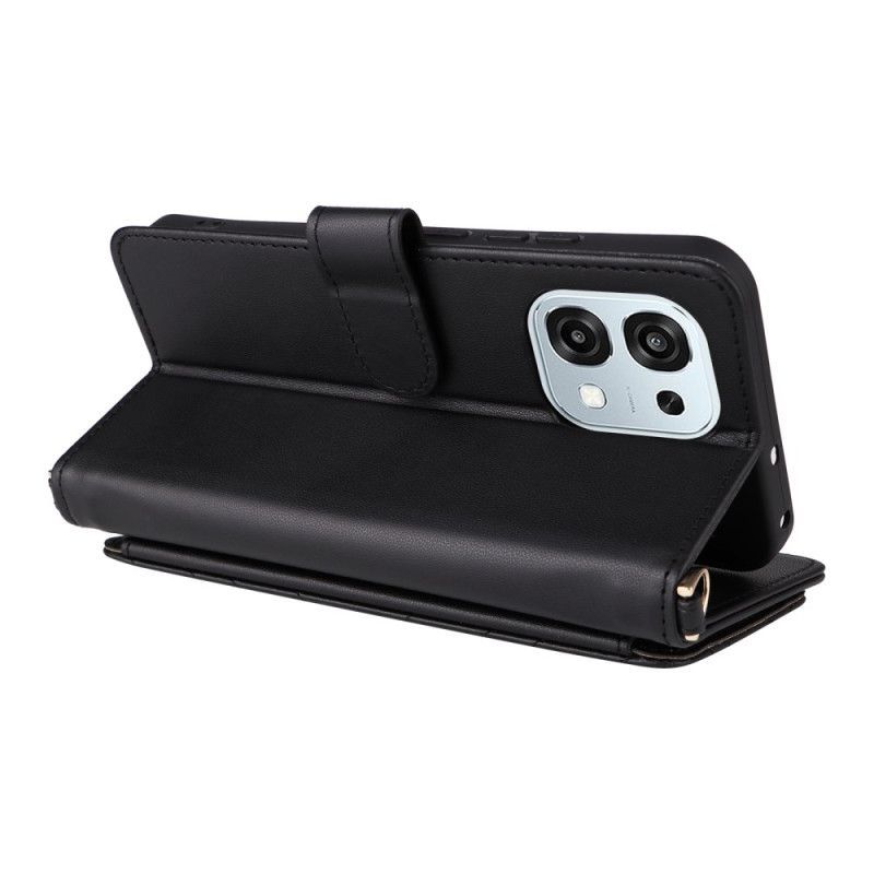 Housse Oppo A6 Pro 5G Matelassée avec Bandoulière et Lanière