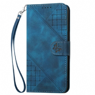 Housse Vivo V50 Lite 5G Design Géométrique à Lanière