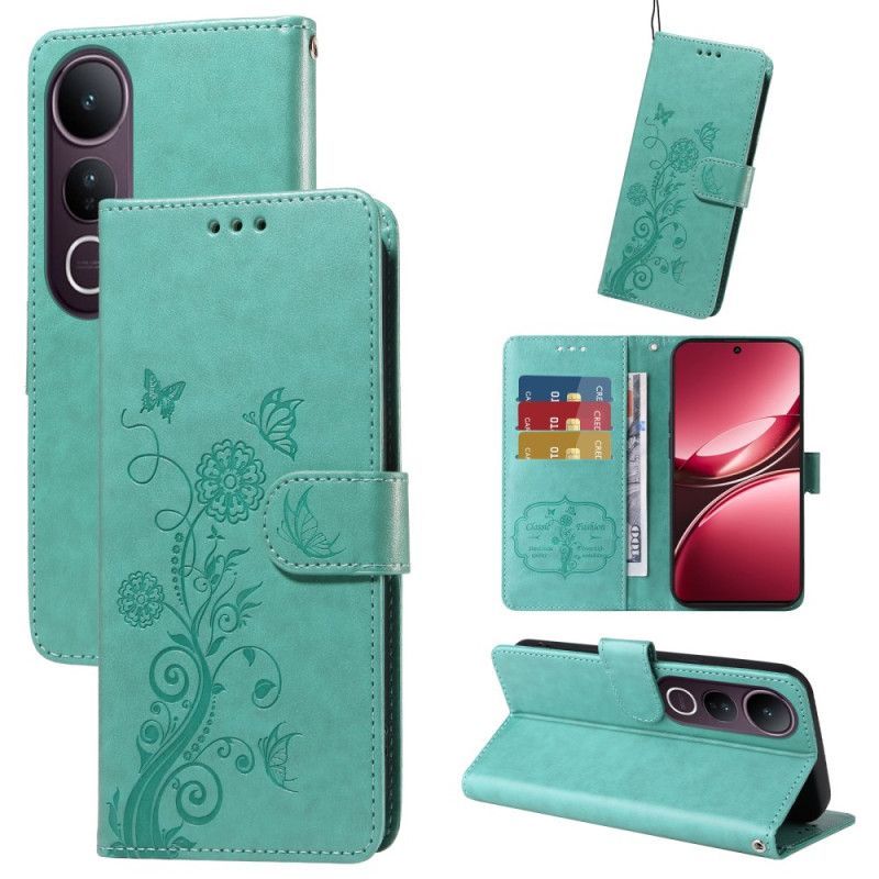 Housse Vivo V50 Lite 5G Motif Papillon Floral