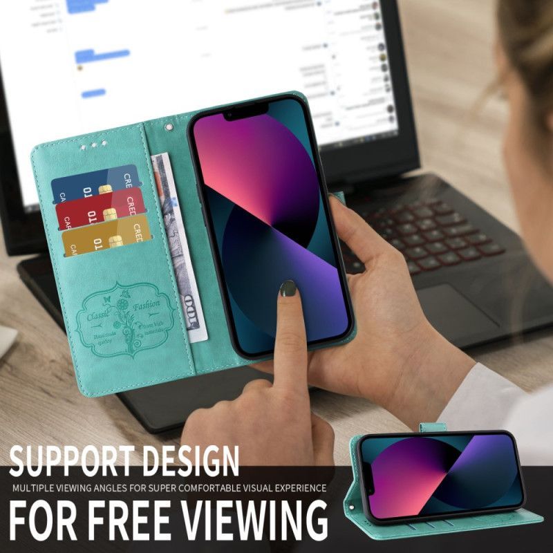 Housse Vivo V50 Lite 5G Motif Papillon Floral