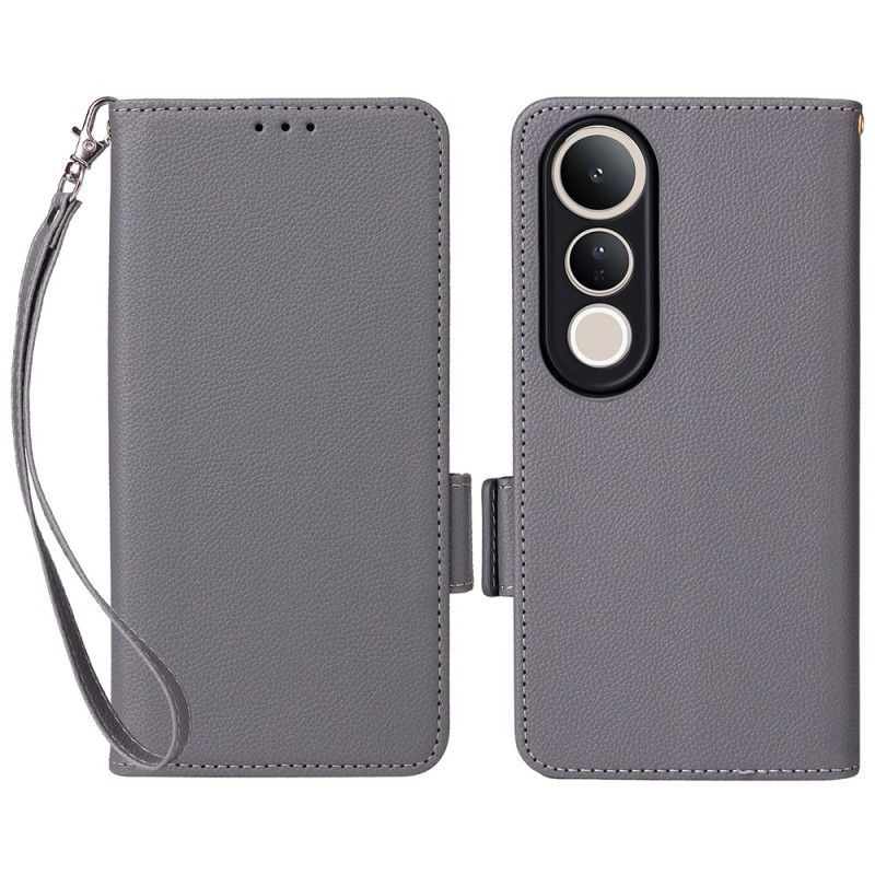 Housse Vivo V50 Lite 5G Simili Cuir à Lanière