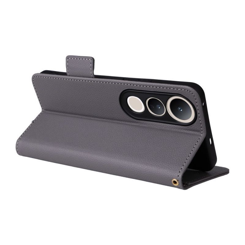 Housse Vivo V50 Lite 5G Simili Cuir à Lanière