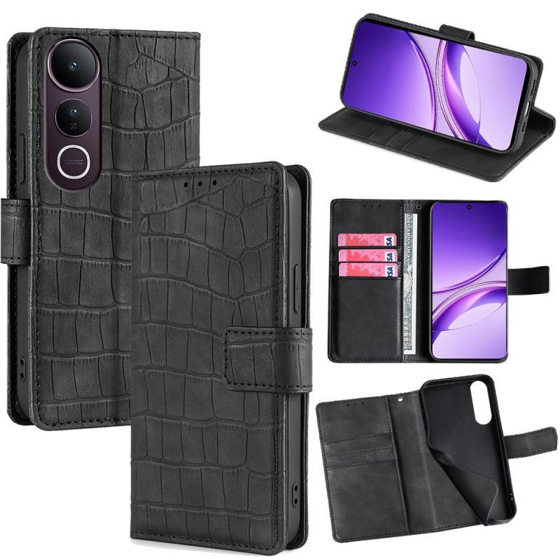 Housse Vivo V50 Lite 5G Texture Crocodile