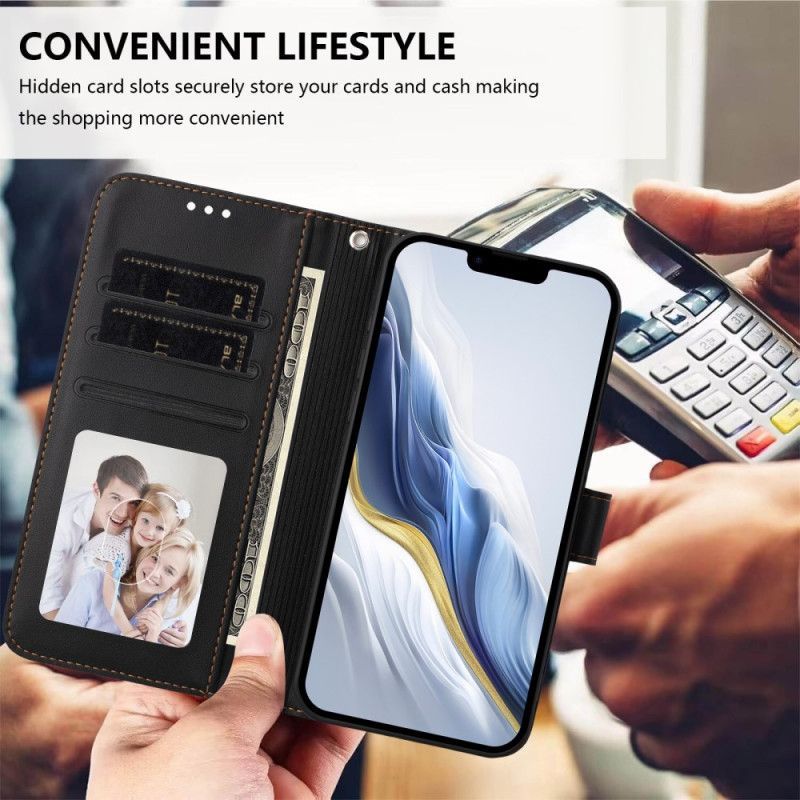 Housse Vivo V50 Lite Simili Cuir Uni à Lanière