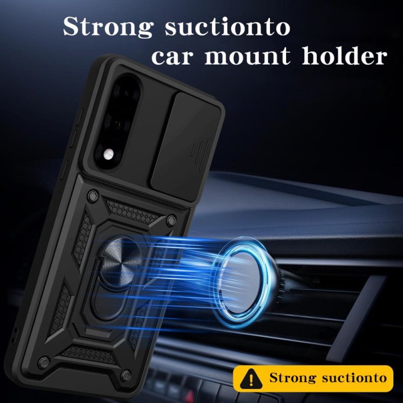 Coque OnePlus Nord 5 Couvercle Coulissant pour Caméra et Support