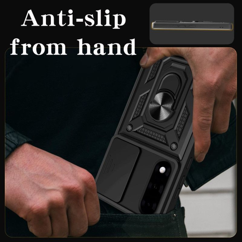 Coque OnePlus Nord 5 Couvercle Coulissant pour Caméra et Support