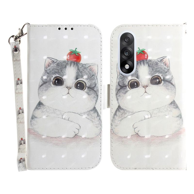 Housse OnePlus Nord 5 Chat Mignon à Lanière