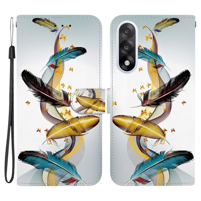 Housse OnePlus Nord 5 Plumes Dorées