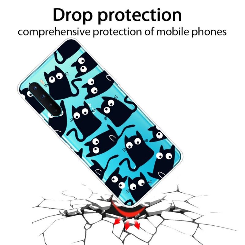 Coque OnePlus Nord chats noirs
