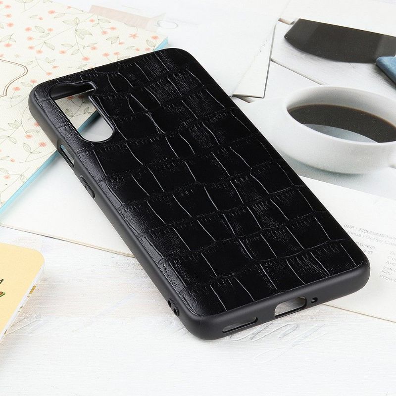 Coque OnePlus Nord Cuir Premium Effet Croco