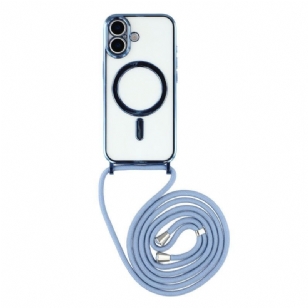 Coque à Cordon iPhone 17 Compatible MagSafe Transparente