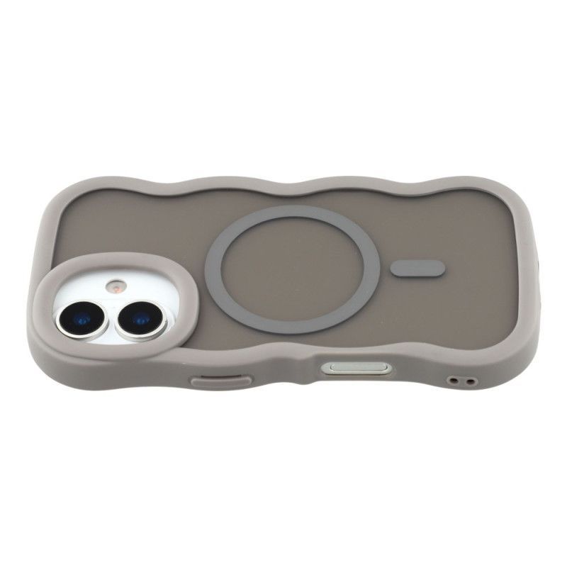 Coque iPhone 17 Compatible MagSafe Fantaisie Ondulation