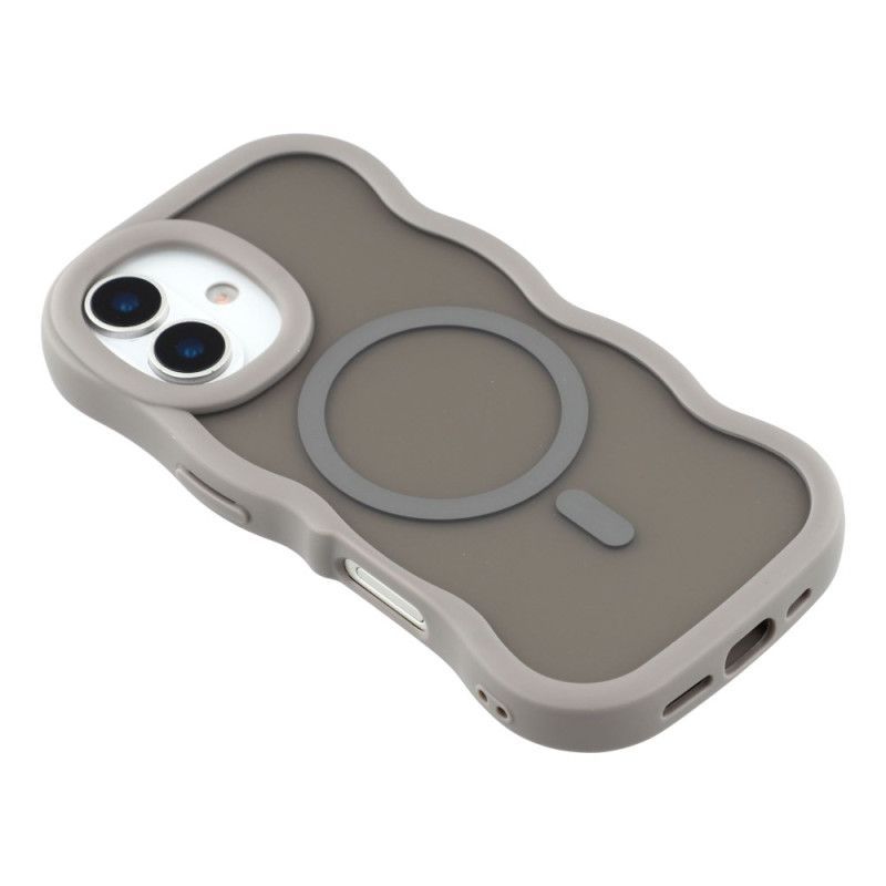 Coque iPhone 17 Compatible MagSafe Fantaisie Ondulation