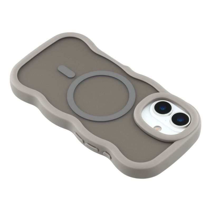 Coque iPhone 17 Compatible MagSafe Fantaisie Ondulation