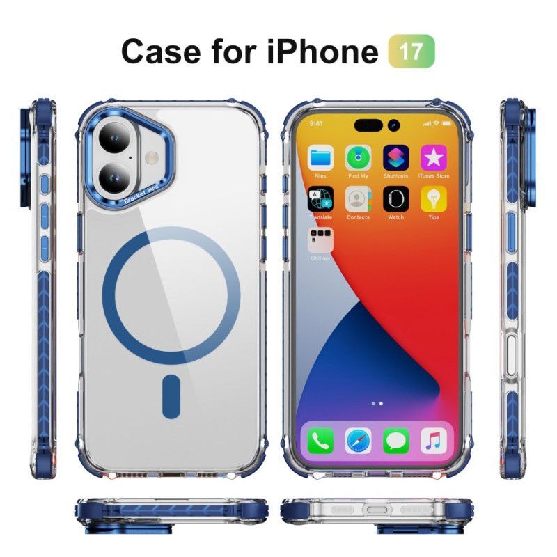 Coque iPhone 17 Compatible MagSafe Support et et Protection d'Objectif