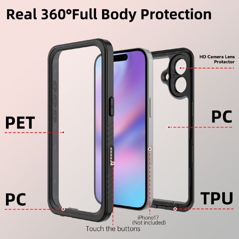 Coque iPhone 17 étanche IP68 REDPEPPER