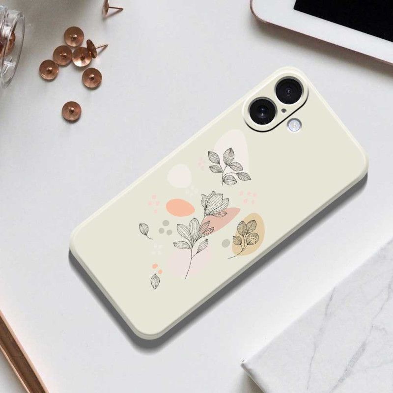 Coque pour iPhone 17 Feuilles Esquissées