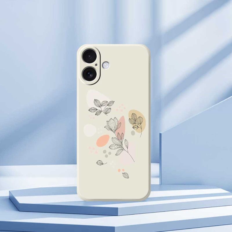 Coque pour iPhone 17 Feuilles Esquissées