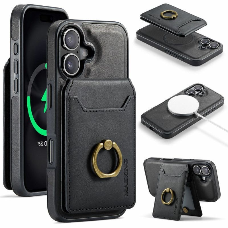 Coque iPhone 17 MagSafe avec Porte-Cartes RFID et Support Intégré