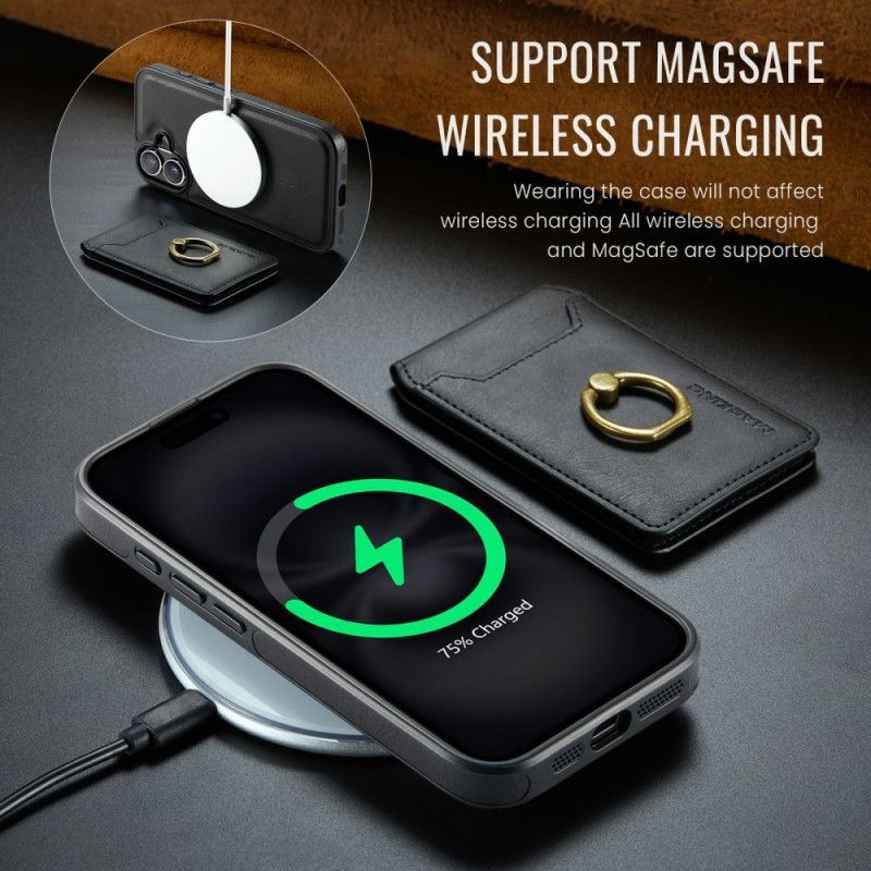 Coque iPhone 17 MagSafe avec Porte-Cartes RFID et Support Intégré