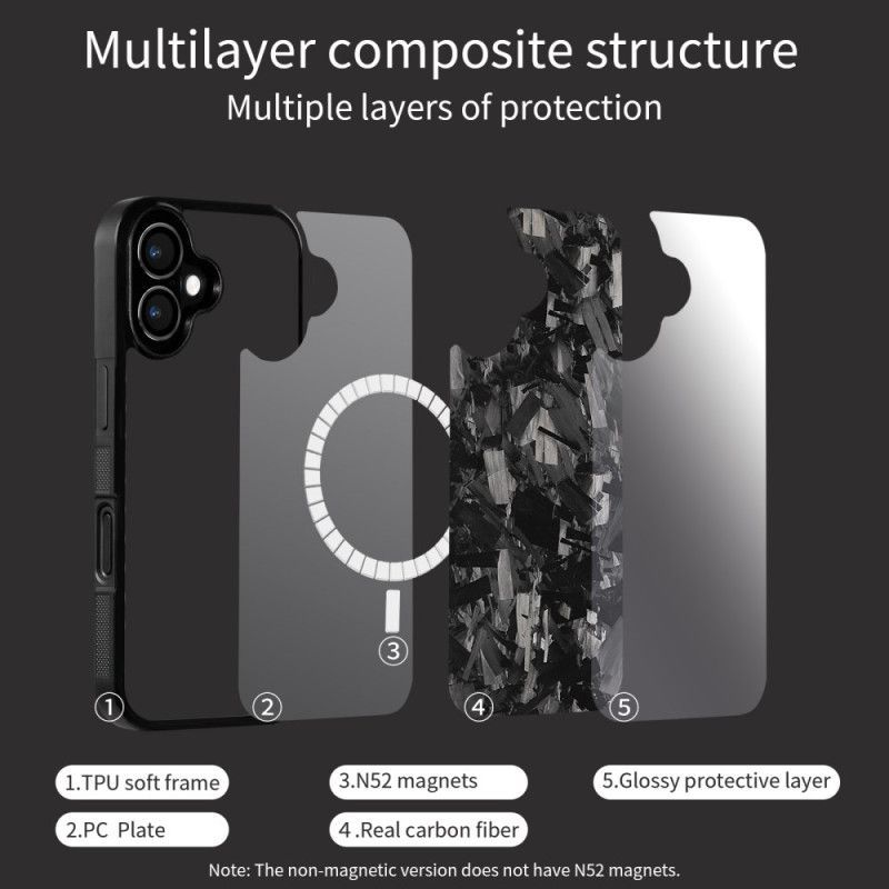 Coque iPhone 17 MagSafe Fibre d'Aramide Forgée