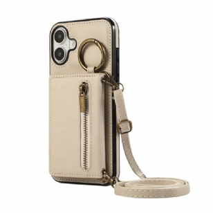 Coque iPhone 17 Portefeuille à Fermeture Éclair