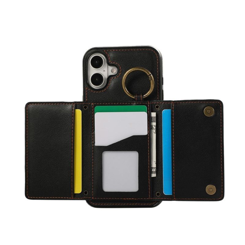 Coque iPhone 17 Portefeuille à Fermeture Éclair