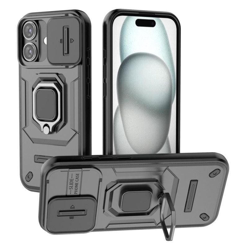 Coque iPhone 17 Ring Résistante avec Protecteur Caméra