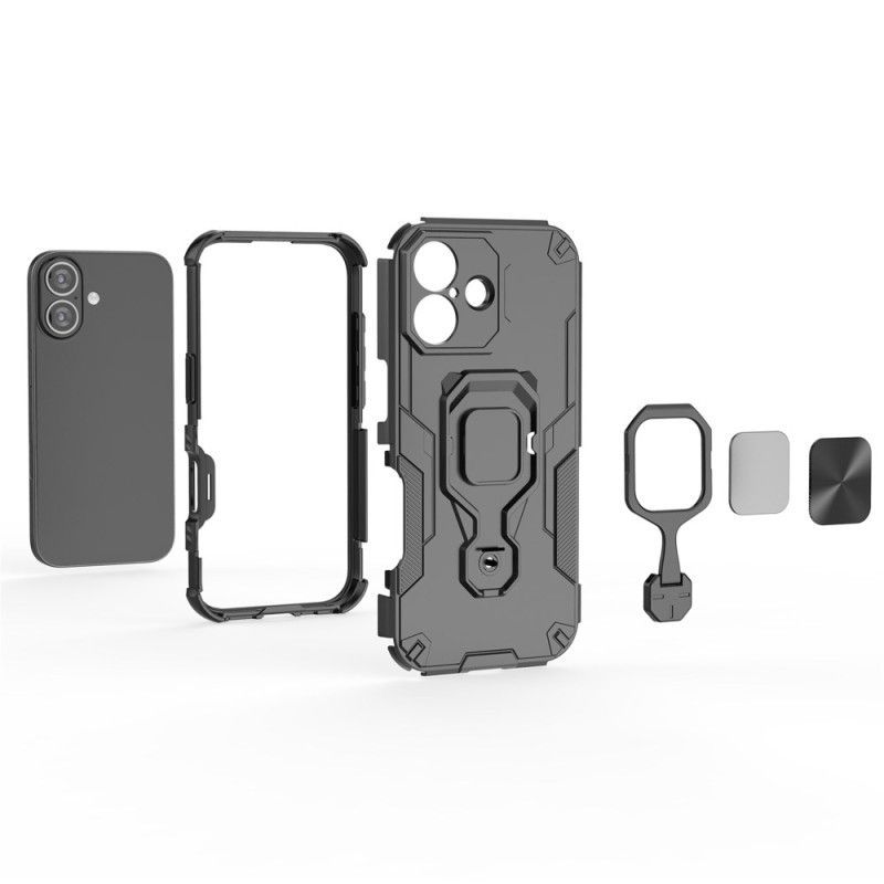 Coque iPhone 17 Ultra Résistante avec Support Rotatif