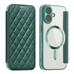 Flip Cover iPhone 17 Compatible MagSafe Matelassée