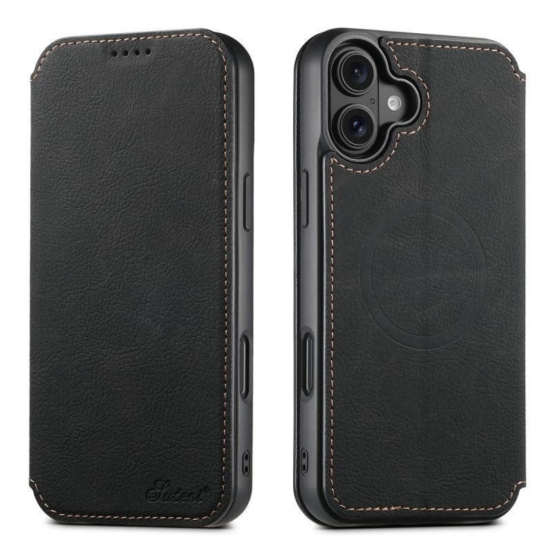 Flip Cover iPhone 17 Compatible MagSafe Style Cuir