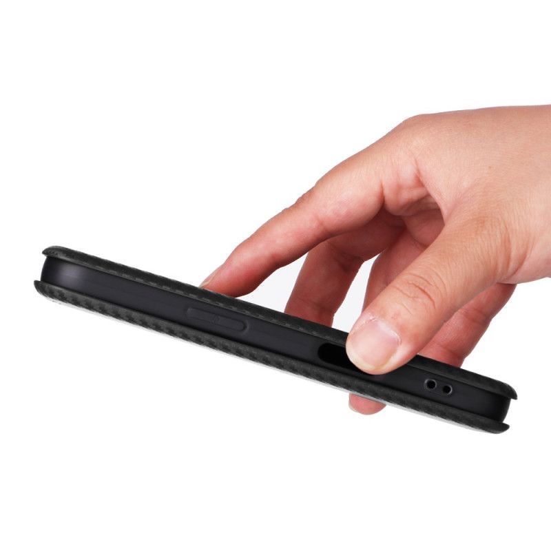 Flip Cover iPhone 17 Fibre Carbone