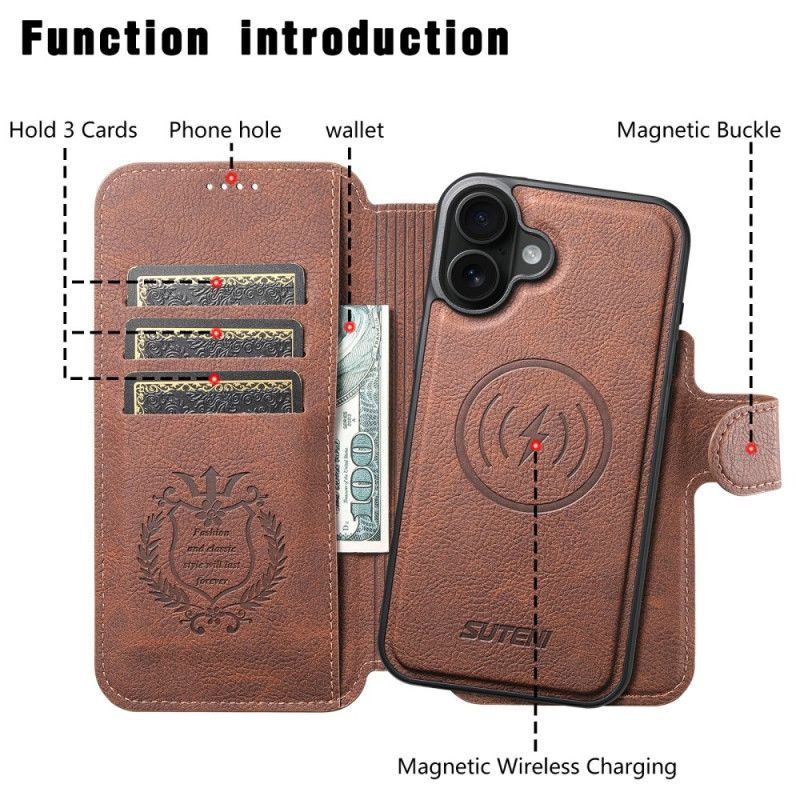 Housse iPhone 17 MagSafe Coque Détachable SUTENI