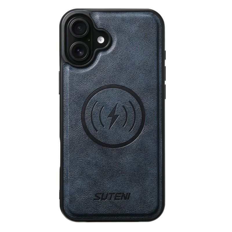 Housse iPhone 17 MagSafe Cuir Texturé Bicolore