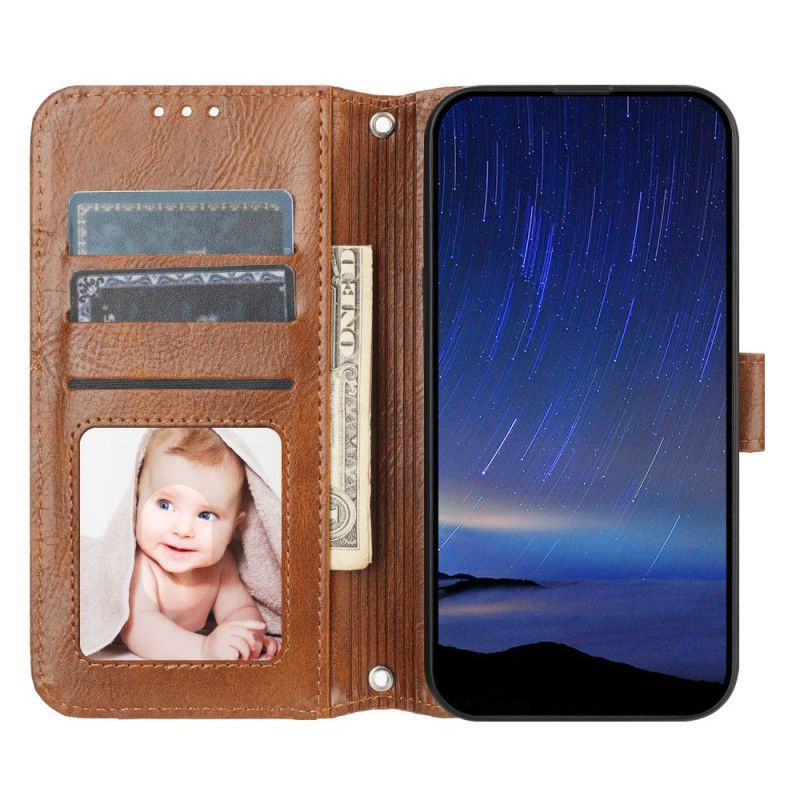 Housse iPhone 17 Portefeuille Viintage
