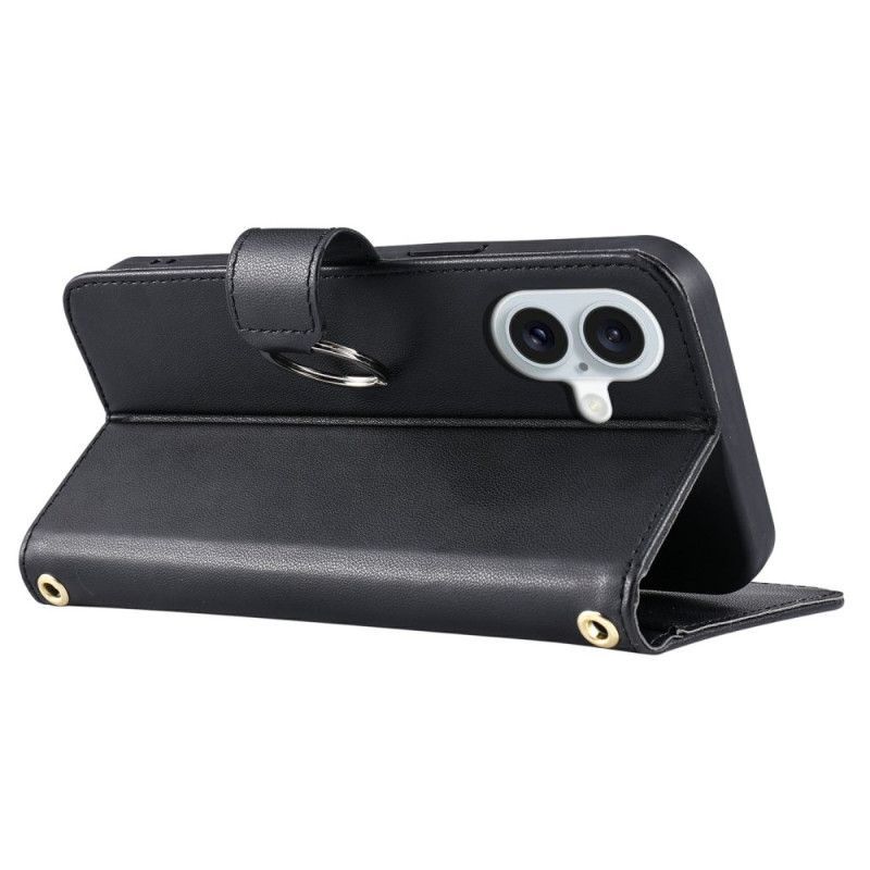 Housse iPhone 17 Premium Design avec Lanière et Bandoulière