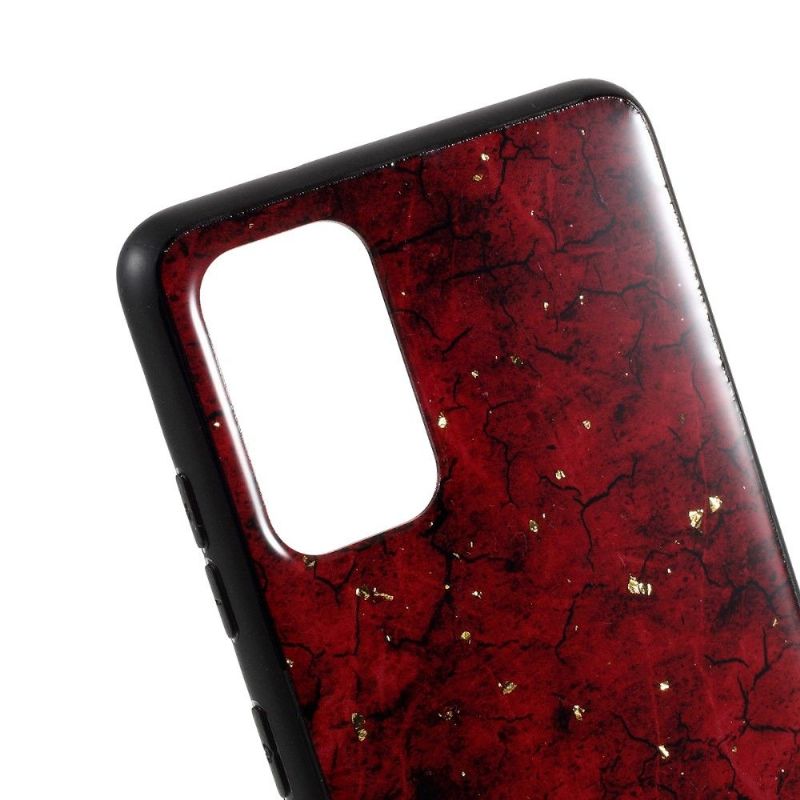 Coque Samsung Galaxy S20 Glam revêtement feuilles d'or