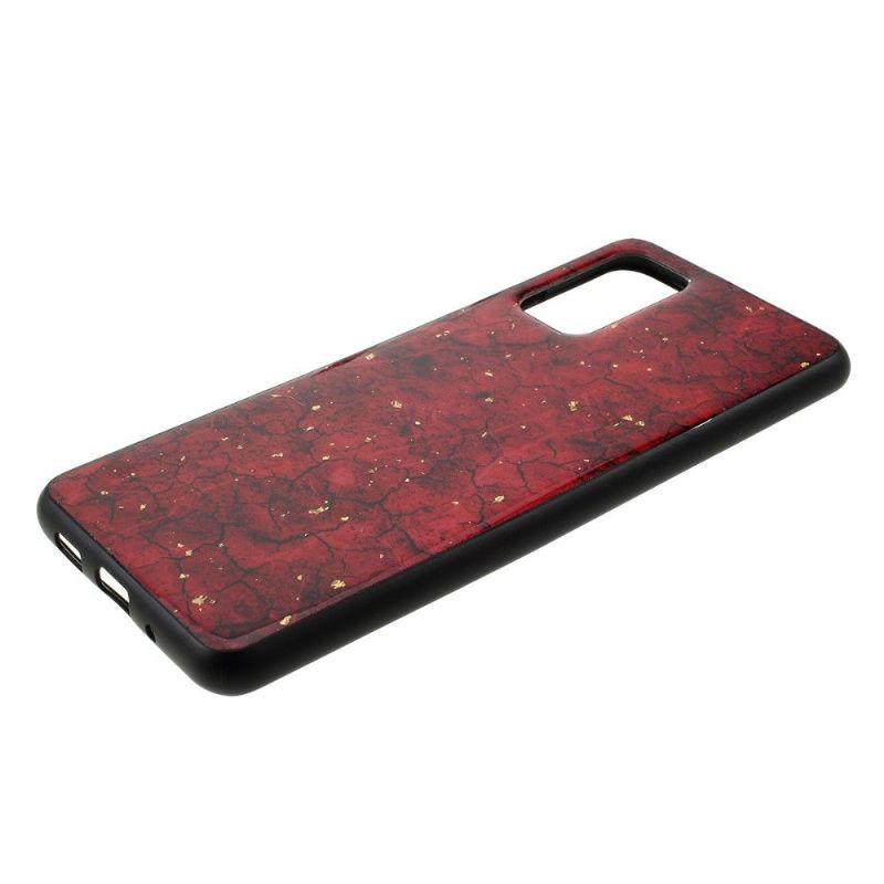 Coque Samsung Galaxy S20 Glam revêtement feuilles d'or