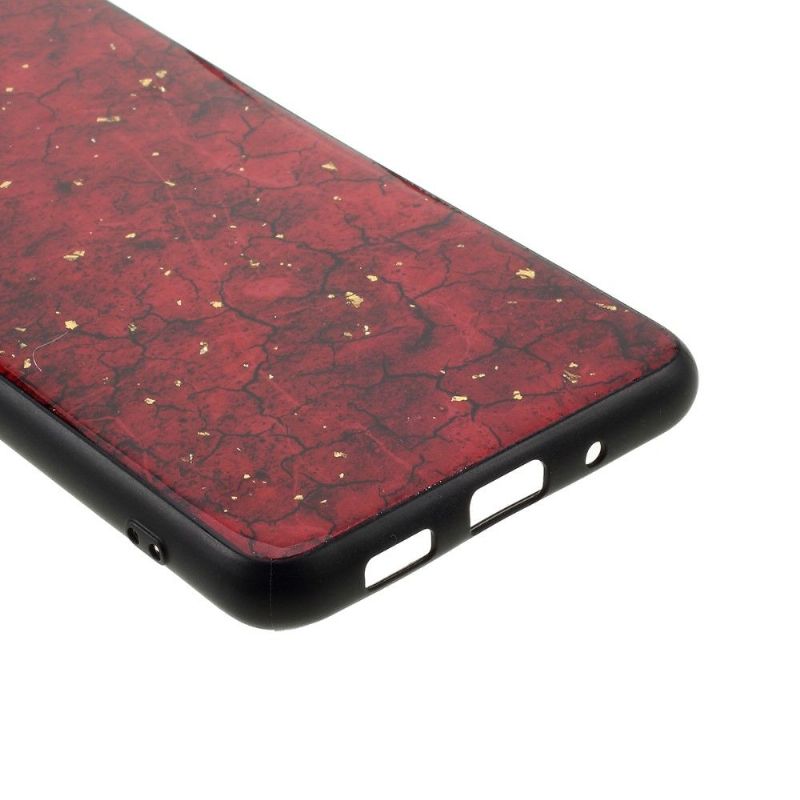 Coque Samsung Galaxy S20 Glam revêtement feuilles d'or