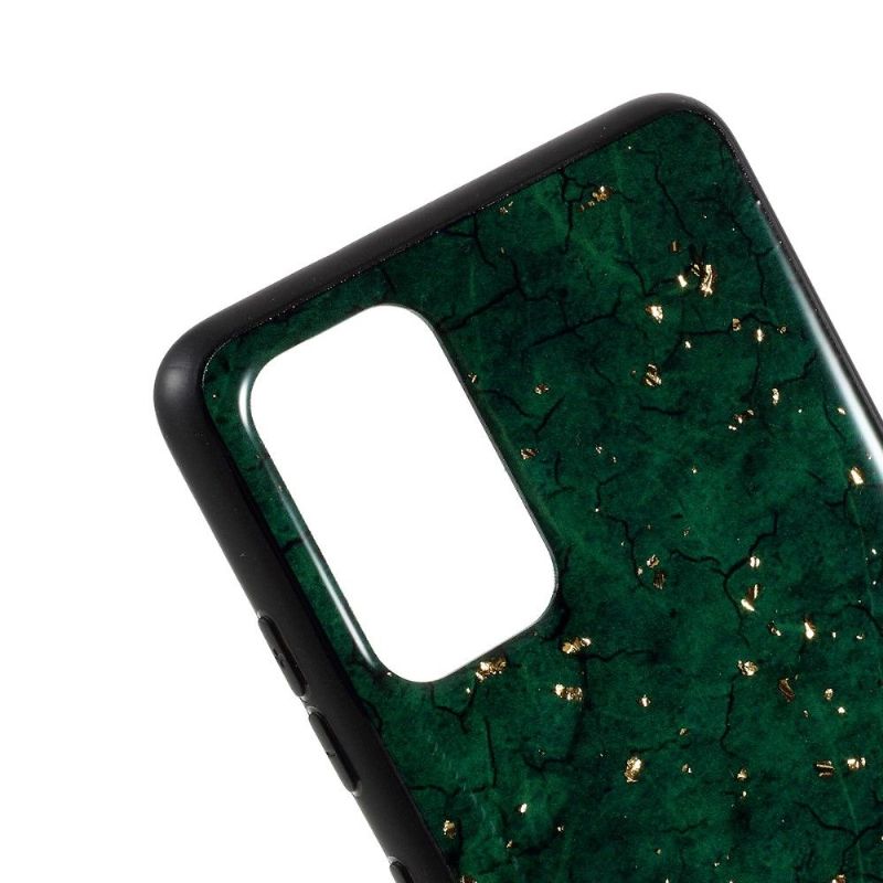 Coque Samsung Galaxy S20 Glam revêtement feuilles d'or