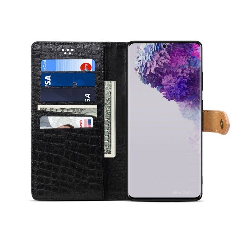 Étui Samsung Galaxy S20 imitation cuir effet croco