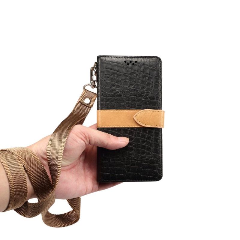 Étui Samsung Galaxy S20 imitation cuir effet croco