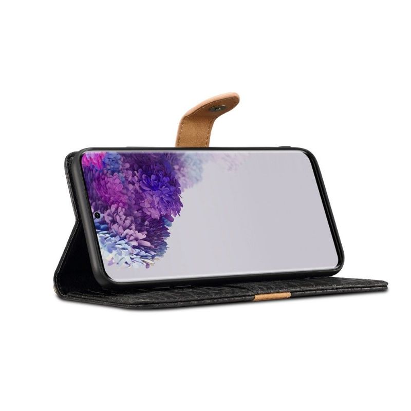 Étui Samsung Galaxy S20 imitation cuir effet croco
