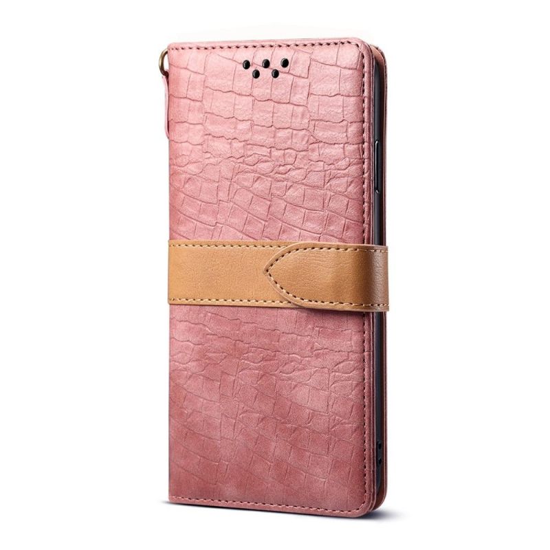 Étui Samsung Galaxy S20 imitation cuir effet croco