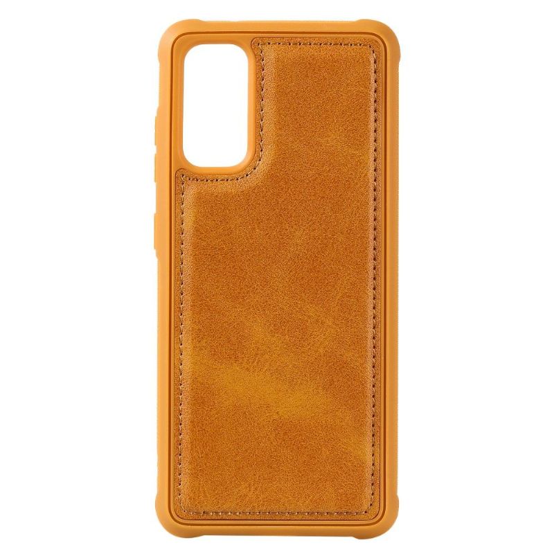 Housse et coque 2 en 1 pour Samsung Galaxy S20 simili cuir rétro