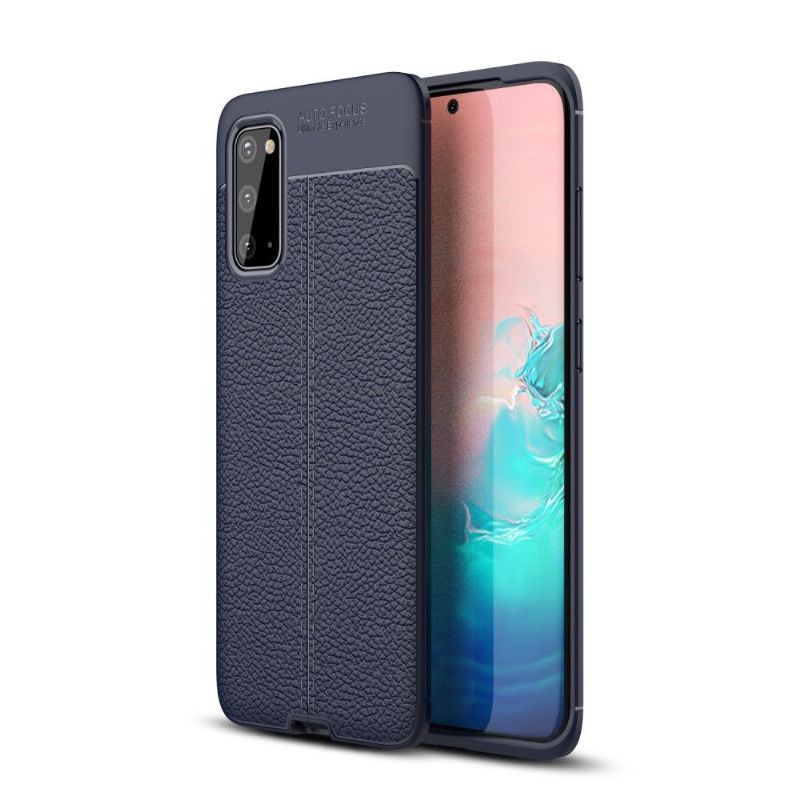 Samsung Galaxy S20 - Coque style cuir en gel